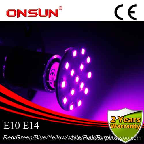 Manufacture E14 20 led SMD2835 60v high power attractions led dot light transparent 45mm diameter amusement lighting led bulb
